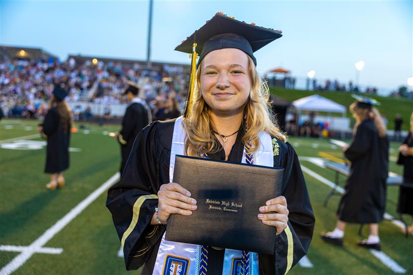 Students celebrate graduating